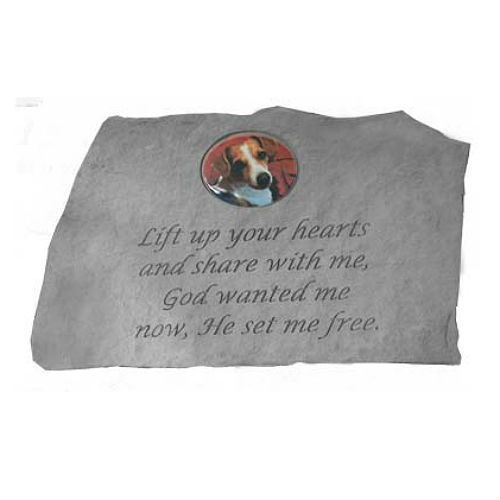 Lift Up Your Hearts... "PHOTO CAMEO" Garden Stone - Click Image to Close